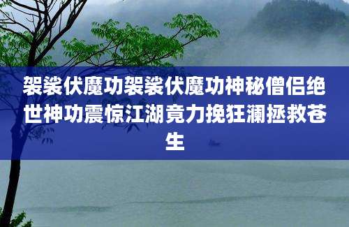 袈裟伏魔功袈裟伏魔功神秘僧侣绝世神功震惊江湖竟力挽狂澜拯救苍生