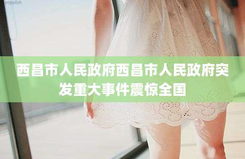 西昌市人民政府西昌市人民政府突发重大事件震惊全国