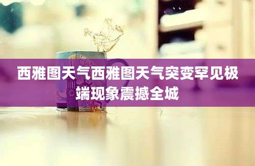 西雅图天气西雅图天气突变罕见极端现象震撼全城