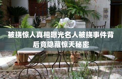 被挠惊人真相曝光名人被挠事件背后竟隐藏惊天秘密