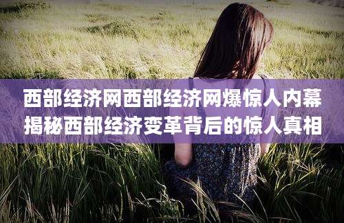 西部经济网西部经济网爆惊人内幕揭秘西部经济变革背后的惊人真相