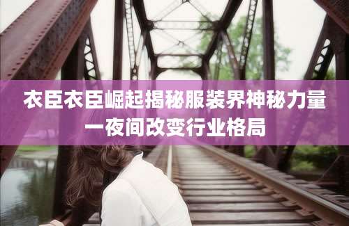 衣臣衣臣崛起揭秘服装界神秘力量一夜间改变行业格局