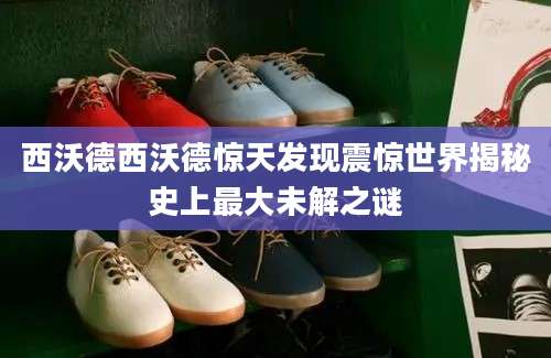 西沃德西沃德惊天发现震惊世界揭秘史上最大未解之谜