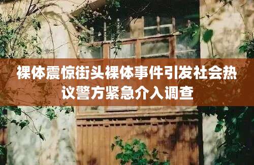 裸体震惊街头裸体事件引发社会热议警方紧急介入调查