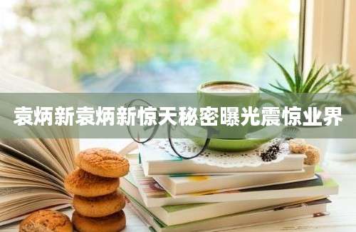 袁炳新袁炳新惊天秘密曝光震惊业界