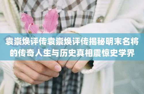 袁崇焕评传袁崇焕评传揭秘明末名将的传奇人生与历史真相震惊史学界