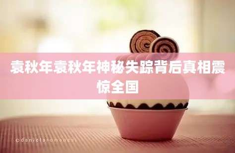 袁秋年袁秋年神秘失踪背后真相震惊全国