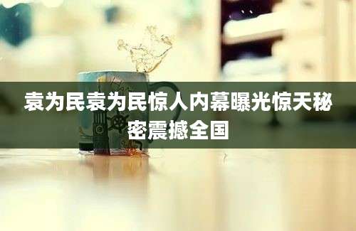 袁为民袁为民惊人内幕曝光惊天秘密震撼全国