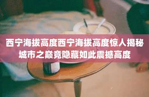 西宁海拔高度西宁海拔高度惊人揭秘城市之巅竟隐藏如此震撼高度