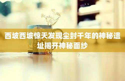 西坡西坡惊天发现尘封千年的神秘遗址揭开神秘面纱