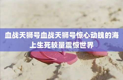 血战天狮号血战天狮号惊心动魄的海上生死较量震惊世界
