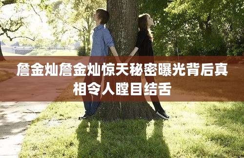 詹金灿詹金灿惊天秘密曝光背后真相令人瞠目结舌