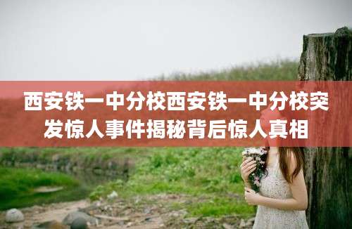 西安铁一中分校西安铁一中分校突发惊人事件揭秘背后惊人真相
