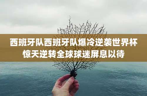 西班牙队西班牙队爆冷逆袭世界杯惊天逆转全球球迷屏息以待