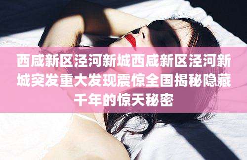 西咸新区泾河新城西咸新区泾河新城突发重大发现震惊全国揭秘隐藏千年的惊天秘密