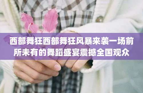 西部舞狂西部舞狂风暴来袭一场前所未有的舞蹈盛宴震撼全国观众