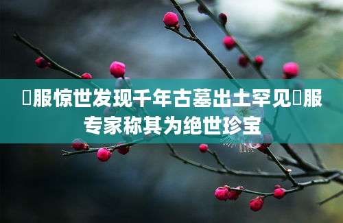 袨服惊世发现千年古墓出土罕见袨服专家称其为绝世珍宝