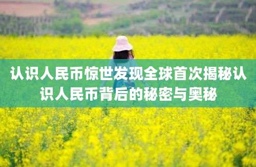 认识人民币惊世发现全球首次揭秘认识人民币背后的秘密与奥秘
