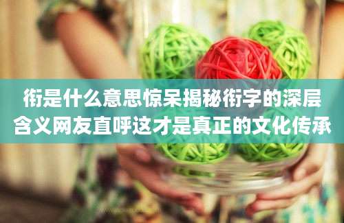 衔是什么意思惊呆揭秘衔字的深层含义网友直呼这才是真正的文化传承