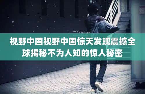 视野中国视野中国惊天发现震撼全球揭秘不为人知的惊人秘密