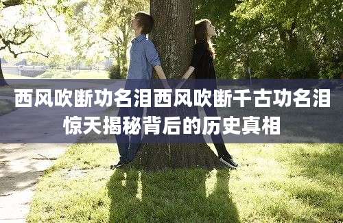 西风吹断功名泪西风吹断千古功名泪惊天揭秘背后的历史真相