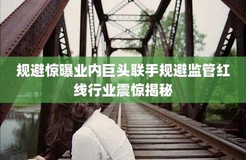 规避惊曝业内巨头联手规避监管红线行业震惊揭秘