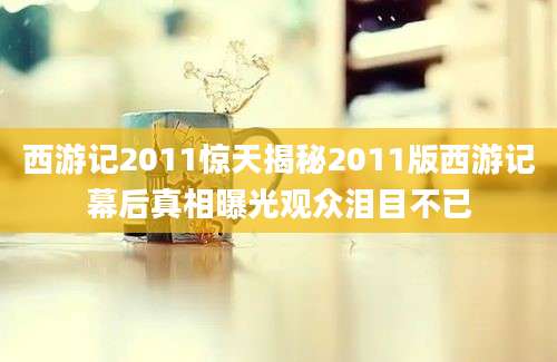 西游记2011惊天揭秘2011版西游记幕后真相曝光观众泪目不已