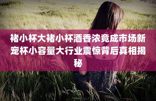 褚小杯大褚小杯酒香浓竟成市场新宠杯小容量大行业震惊背后真相揭秘
