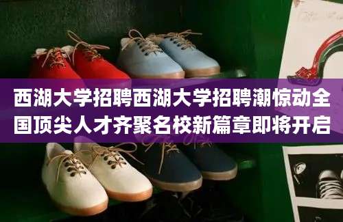 西湖大学招聘西湖大学招聘潮惊动全国顶尖人才齐聚名校新篇章即将开启
