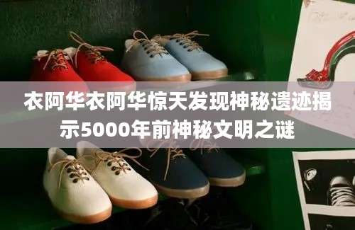 衣阿华衣阿华惊天发现神秘遗迹揭示5000年前神秘文明之谜