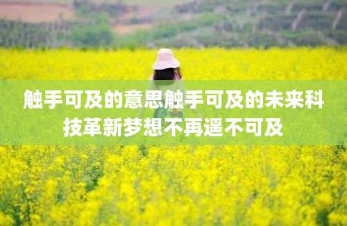 触手可及的意思触手可及的未来科技革新梦想不再遥不可及