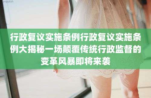 行政复议实施条例行政复议实施条例大揭秘一场颠覆传统行政监督的变革风暴即将来袭