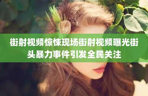 街射视频惊悚现场街射视频曝光街头暴力事件引发全民关注
