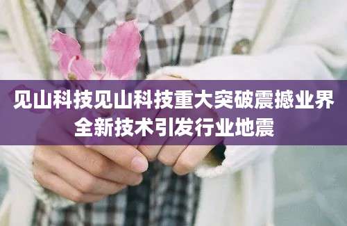 见山科技见山科技重大突破震撼业界全新技术引发行业地震