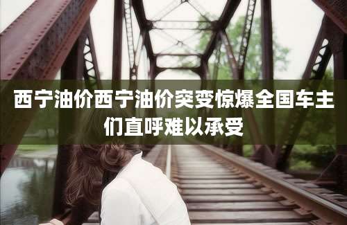 西宁油价西宁油价突变惊爆全国车主们直呼难以承受
