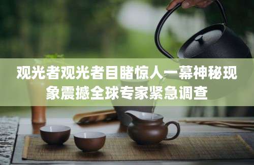 观光者观光者目睹惊人一幕神秘现象震撼全球专家紧急调查
