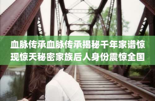 血脉传承血脉传承揭秘千年家谱惊现惊天秘密家族后人身份震惊全国