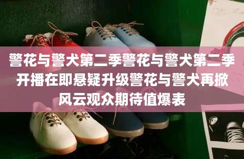 警花与警犬第二季警花与警犬第二季开播在即悬疑升级警花与警犬再掀风云观众期待值爆表