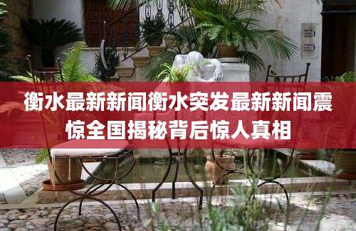 衡水最新新闻衡水突发最新新闻震惊全国揭秘背后惊人真相