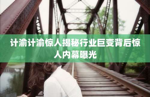 计渝计渝惊人揭秘行业巨变背后惊人内幕曝光